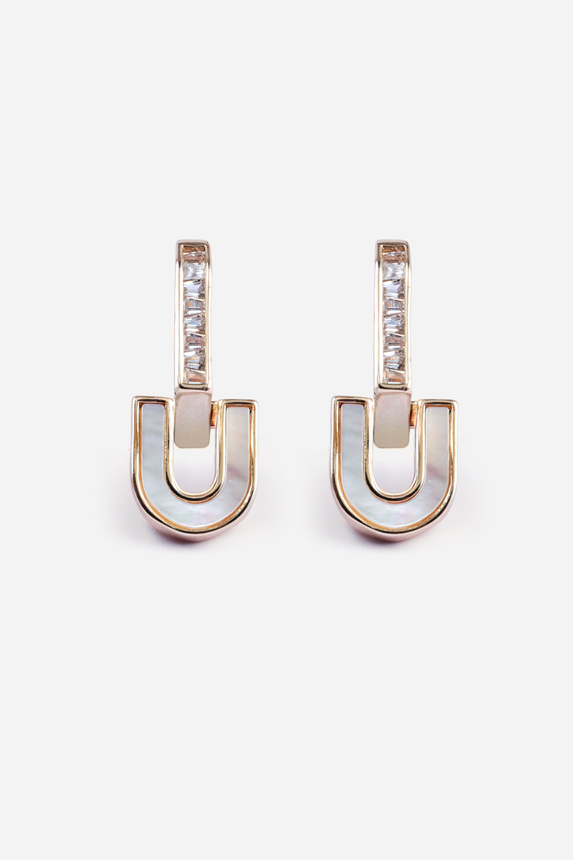 Linked Forever Golden Hoop Earrings, , image 1